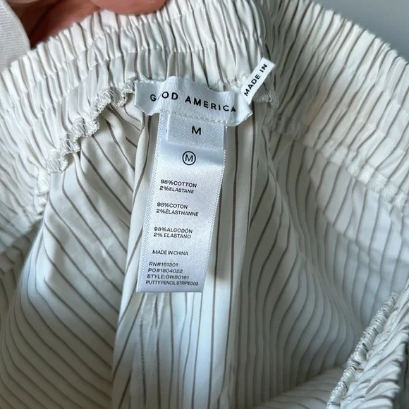 NWT Good American Cotton Striped Shorts size M 🩳 - Picture 4 of 4